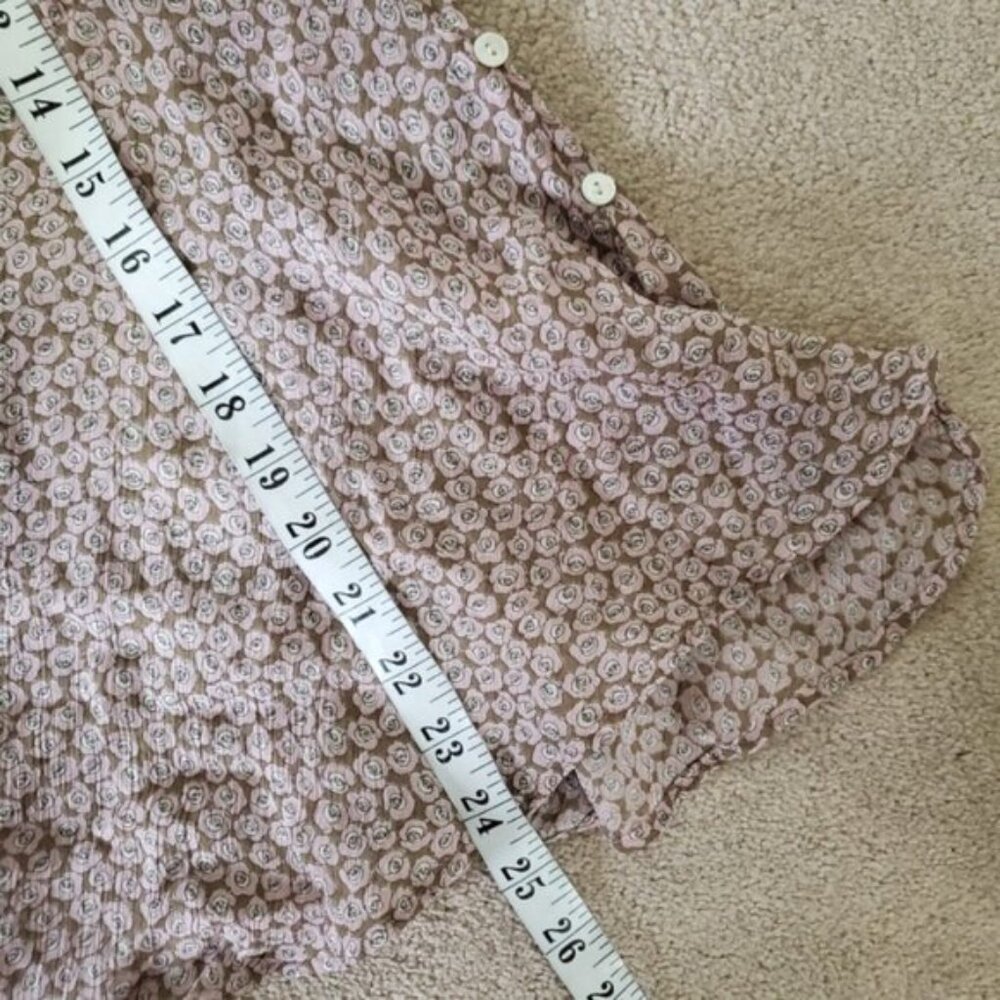 Marks & Spencer Vintage Y2K Babydoll Sheer Ruffle Fairycore Top M - Picture 5 of 7